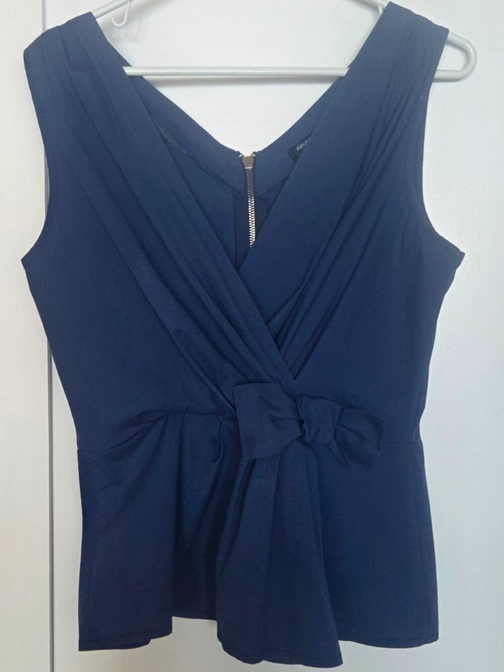 Rinascimento Made in Italy sleeveless peplum top  - Size L